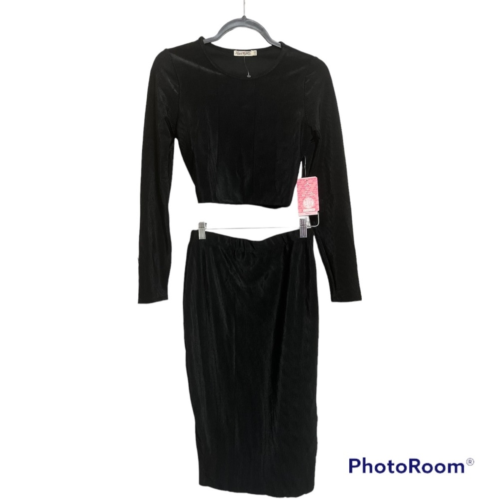 - NWT Heart & Hips 2 piece Dress Black Size L